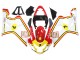 Carénages Moto Suzuki GSXR 600 / GSXR 750 2004-2005 - Blanc Rouge Jaune Michelin Texaon Heron 7