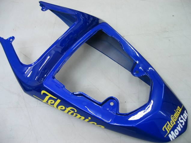 Carénages Moto Suzuki GSXR 600 / GSXR 750 2004-2005 - Bleu Blanc Jaune Vert Telefumica Motul MoviStar