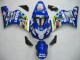 Carénages Moto Suzuki GSXR 600 / GSXR 750 2004-2005 - Bleu Blanc Jaune Vert Telefumica Motul MoviStar