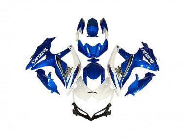 Carénages Moto Suzuki GSXR 600 / GSXR 750 2006-2007 - Blanc Bleu