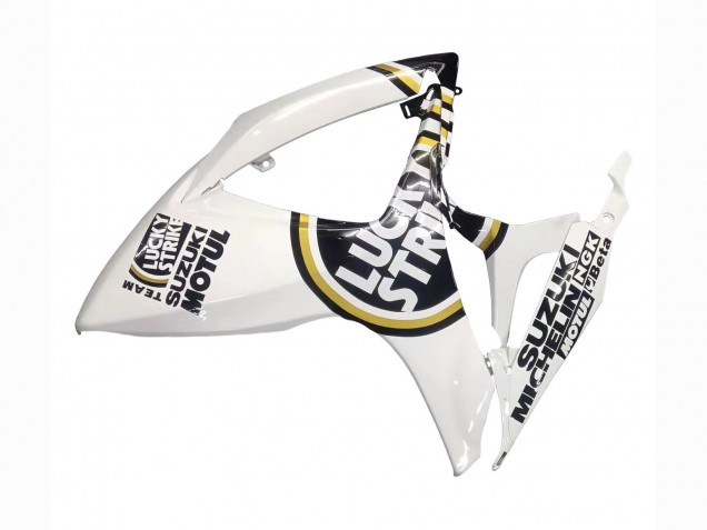 Carénages Moto Suzuki GSXR 600 / GSXR 750 2006-2007 - Blanc Noir Lucky Strike Motul