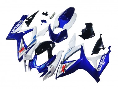 Carénages Moto Suzuki GSXR 600 / GSXR 750 2006-2007 - Blanc Bleu Noir Brillant Rouge
