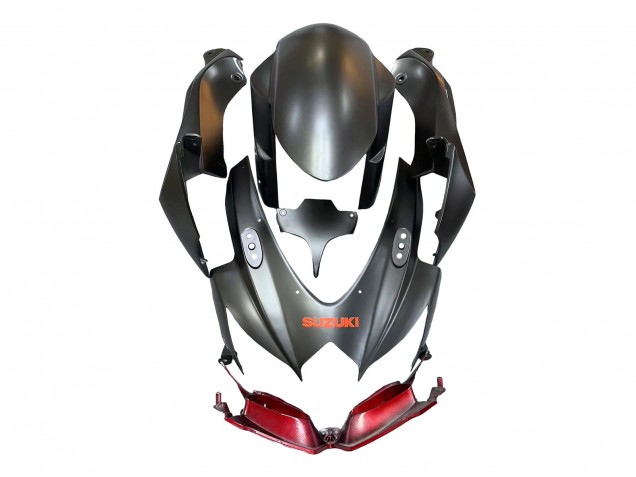 Carénages Moto Suzuki GSXR 600 / GSXR 750 2008-2010 - Noir Mat Rouge