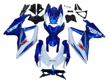 Kits Carénage Moto Suzuki GSXR 600 / GSXR 750 2008-2010 - Bleu Blanc Rouge
