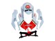 Carénages Moto Suzuki GSXR 600 / GSXR 750 2008-2010 - Blanc Rouge Motul Lucky Strike