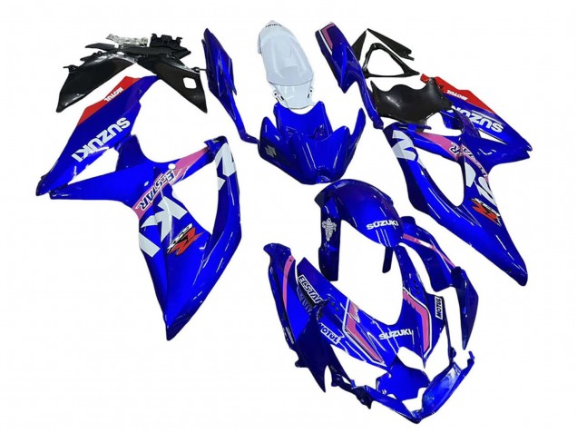 Carénages Moto Suzuki GSXR 600 / GSXR 750 2008-2010 - Blanc Bleu Rose Ecstar Motul