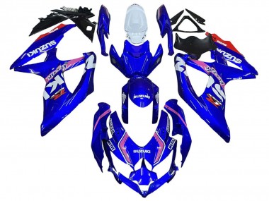 Carénages Moto Suzuki GSXR 600 / GSXR 750 2008-2010 - Blanc Bleu Rose Ecstar Motul