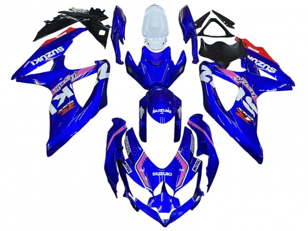 Carénages Moto Suzuki GSXR 600 / GSXR 750 2008-2010 - Blanc Bleu Rose Ecstar Motul