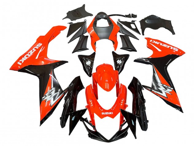 Kits Carénages Moto Suzuki GSXR 600 / GSXR 750 2011-2024 - Rouge Noir Brillant