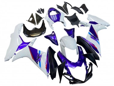 Carénages Moto Suzuki GSXR 600 / GSXR 750 2011-2024 - Bleu Violet Blanc