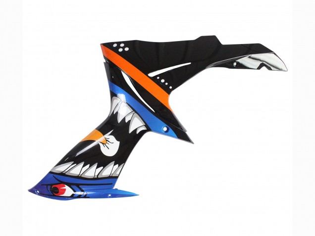 Carénages Moto Suzuki GSXR 600 / GSXR 750 2011-2024 - Bleu Clair Orange Noir Blanc Requin 46
