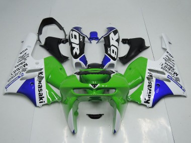 Carénages Moto Kawasaki ZX9R 1994-1997 - Vert Blanc Bleu