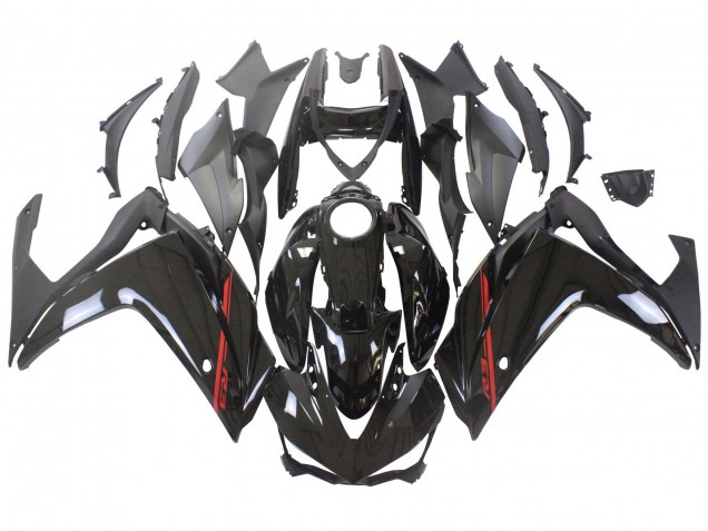 Carénages Moto Yamaha YZF R3/R25 2015-2018 - Noir Brillant Rouge Blanc