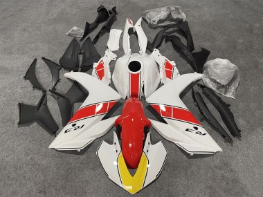 Carénages Moto Yamaha YZF R3/R25 2015-2018 - Blanc Rouge Noir