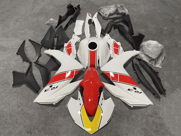 Carénages Moto Yamaha YZF R3/R25 2015-2018 - Blanc Rouge Noir