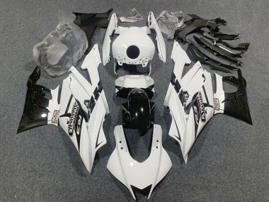 Carénages Moto Yamaha YZF R3/R25 2019-2021 - Blanc Noir Brillant