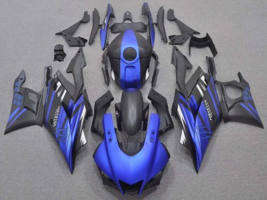 Carénages Moto Yamaha YZF R3/R25 2019-2021 - Bleu Noir Mat Monstre