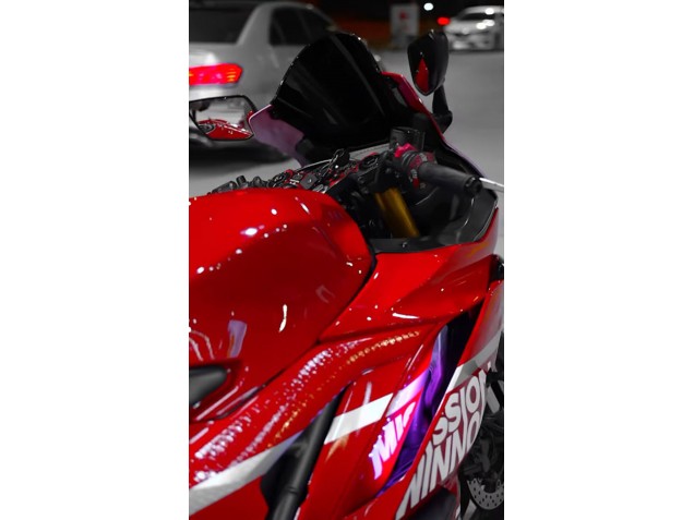 Carénages Moto Yamaha YZF R3/R25 2019-2021 - Rouge Foncé Blanc Argent Noir Valsir