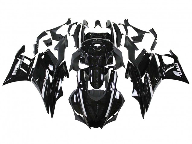 Carénages Moto Yamaha YZF R3/R25 2019-2021 - Noir Brillant Blanc