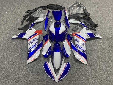 Carénages Moto Yamaha YZF R3/R25 2019-2021 - Blanc Bleu Rouge Semakin Didepan