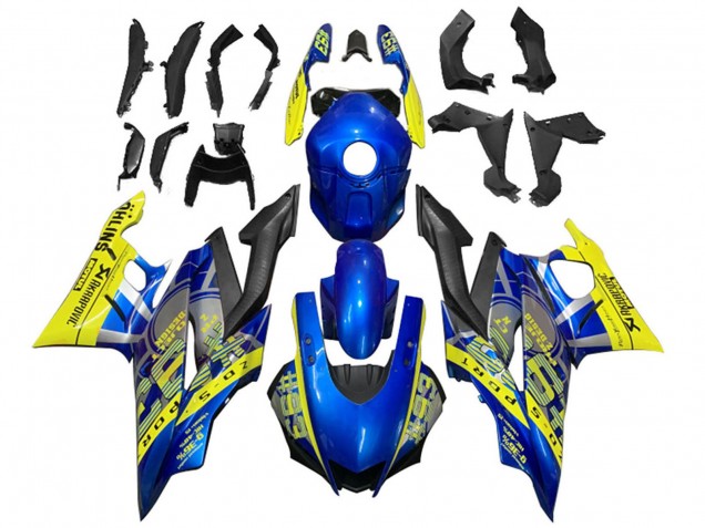 Carénages Moto Yamaha YZF R3/R25 2019-2021 - Jaune Bleu Noir Motul