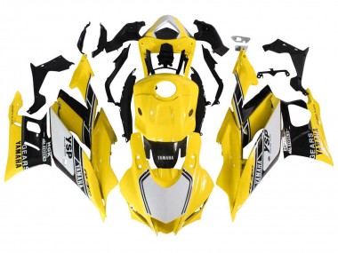 Carénages Moto Yamaha YZF R3/R25 2019-2021 - Jaune Blanc Noir Bande