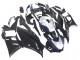 Carénages Moto Yamaha YZF R3/R25 2022-2024 - Noir Fibre de Carbone Style Argent Bleu