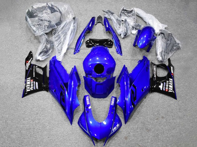 Carénages Moto Yamaha YZF R3/R25 2022-2024 - Bleu Noir ENEOS
