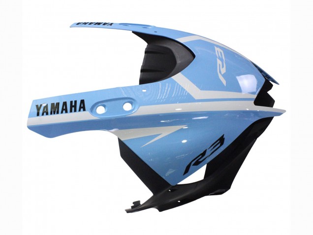 Carénages Moto Yamaha YZF R3/R25 2022-2024 - Blanc Bleu Clair