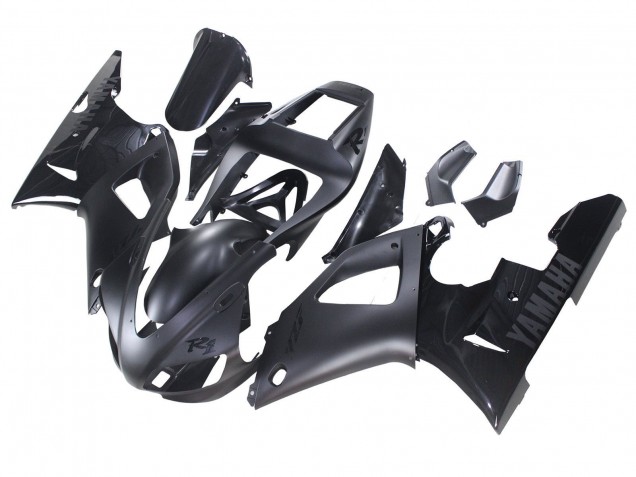 Carénages Moto Yamaha YZF 1000 R1 1998-1999 - Noir Mat Noir Brillant