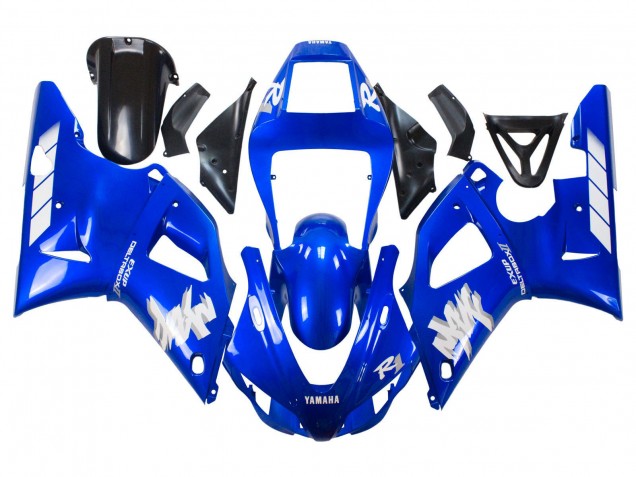 Carénages Moto Yamaha YZF 1000 R1 1998-1999 - Bleu Blanc