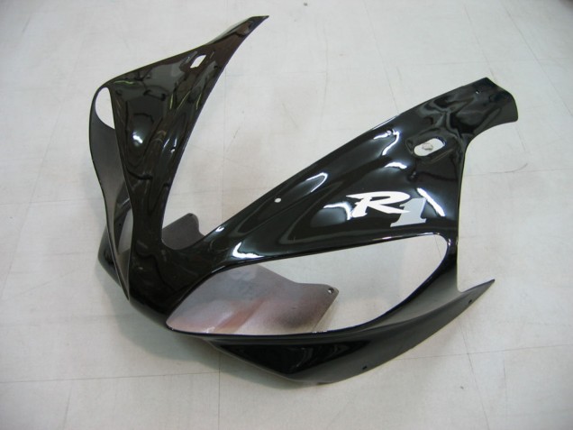 Carénages Moto Yamaha YZF 1000 R1 2000-2001 - Noir Brillant Blanc Décalque