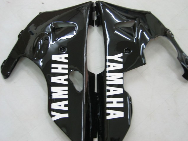 Carénages Moto Yamaha YZF 1000 R1 2000-2001 - Noir Brillant Blanc Décalque