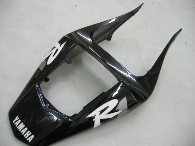 Carénages Moto Yamaha YZF 1000 R1 2000-2001 - Noir Brillant Blanc Décalque