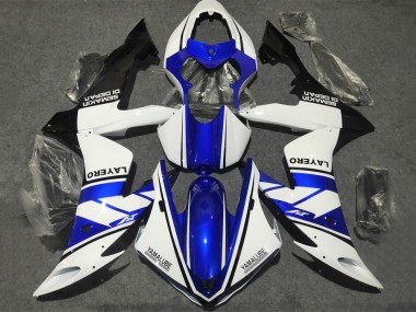 Carénages Moto Yamaha YZF 1000 R1 2002-2003 - Blanc Bleu Noir Mat Yamalube
