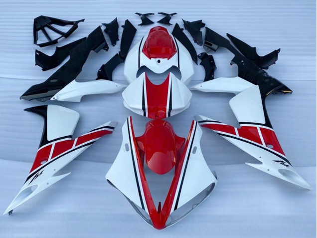 Carénages Moto Yamaha YZF 1000 R1 2002-2003 - Blanc Rouge Noir