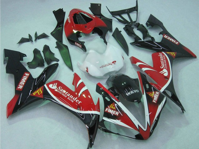 Carénages Moto Yamaha YZF 1000 R1 2004-2006 - Rouge Blanc Noir Vert Volvo Jika Fimer Santander