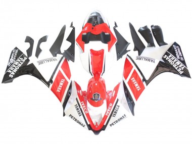 Carénages Moto Yamaha YZF 1000 R1 2012-2014 - Blanc Rouge Noir Brillant Petronas