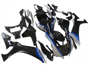 Carénages Moto Yamaha YZF 1000 R1 2020-2025 - Noir Brillant Argent Bleu
