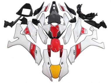 Carénages Moto Yamaha YZF 1000 R1 2020-2025 - Blanc Rouge Jaune