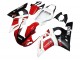 Carénages Moto Yamaha YZF 600 R6 1998-2002 - Blanc Rouge Noir Brillant