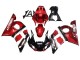 Carénages Moto Yamaha YZF 600 R6 1998-2002 - Rouge Blanc Noir Brillant