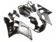 Carénages Moto Yamaha YZF 600 R6 1998-2002 - Argent Noir Brillant