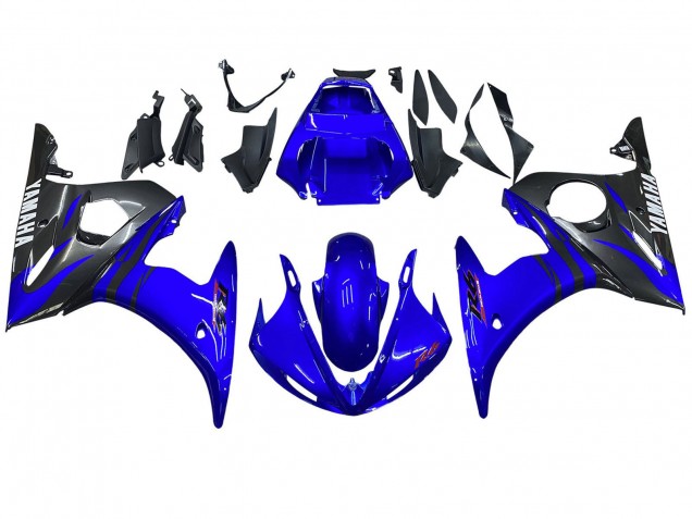 Carénages Moto Yamaha YZF R6S 2006-2009 - Bleu Noir