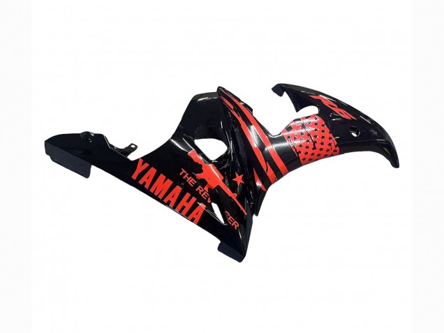Carénage Moto Yamaha YZF R6 2003-2004 - Noir Brillant Rouge