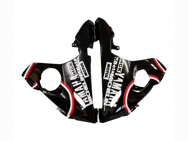 Carénages Moto Yamaha YZF R6 2003-2004 - Noir Brillant Rouge Blanc Lucky Strike Motul