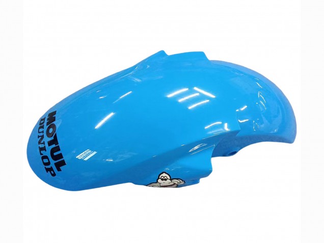 Carénages Moto Yamaha YZF 600 R6 2005 - Bleu Clair Blanc Vert Rouge Kastinee Dunlop Motul