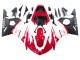 Carénages Moto Yamaha YZF 600 R6 2005 - Rouge Blanc Noir Mat