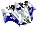 Carénages Moto Yamaha YZF 600 R6 2006-2007 - Blanc Bleu Jordan