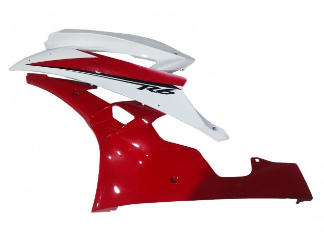 Carénages Moto Yamaha YZF 600 R6 2006-2007 - Blanc Rouge